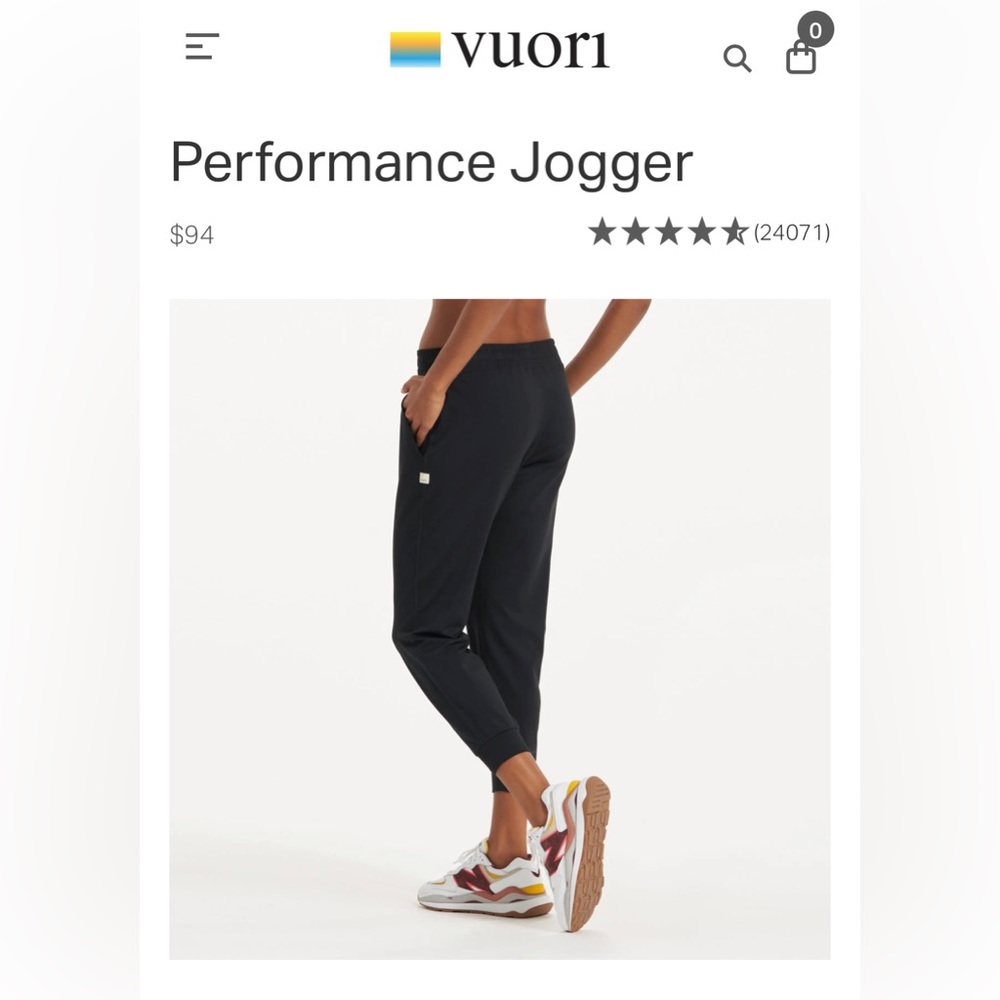 Performance Jogger size: medium color: Cosmo Heather - Picture 2 of 2